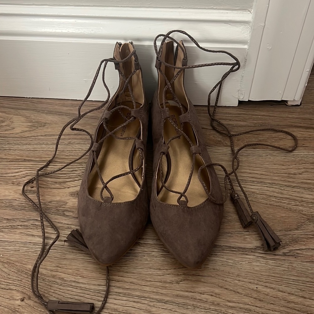 NWOT!!! BCBGeneration Lace Up Flats